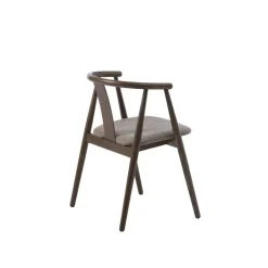 LykkeHome Eetkamerstoelen|Relo Eetkamerstoel donkerbruin / latte