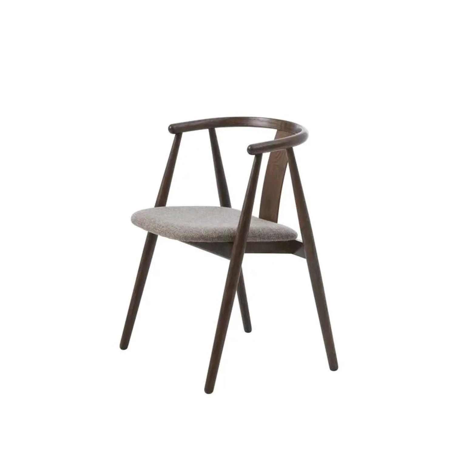 LykkeHome Eetkamerstoelen|Relo Eetkamerstoel donkerbruin / latte