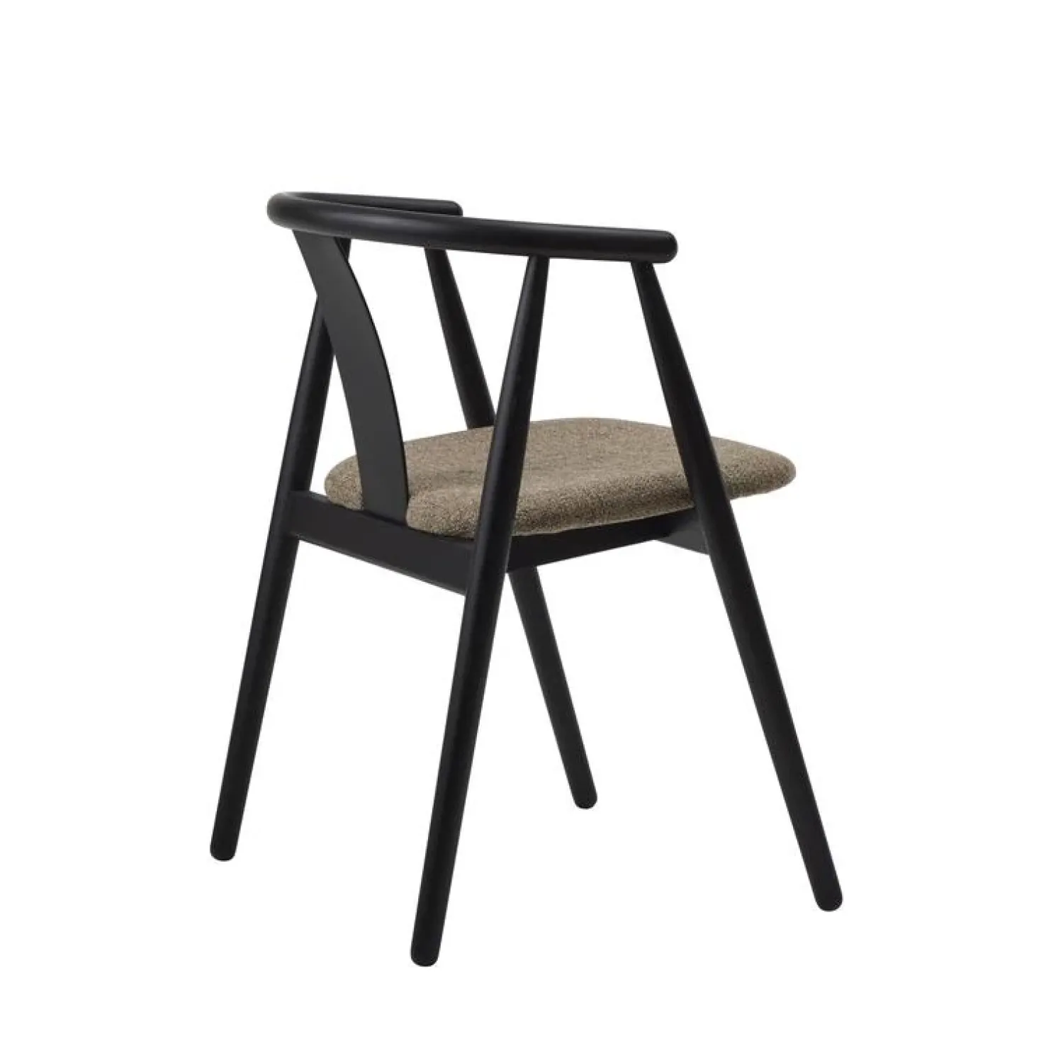LykkeHome Eetkamerstoelen|Relo Eetkamerstoel zwart / latte