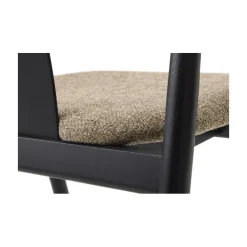 LykkeHome Eetkamerstoelen|Relo Eetkamerstoel zwart / latte