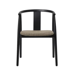 LykkeHome Eetkamerstoelen|Relo Eetkamerstoel zwart / latte