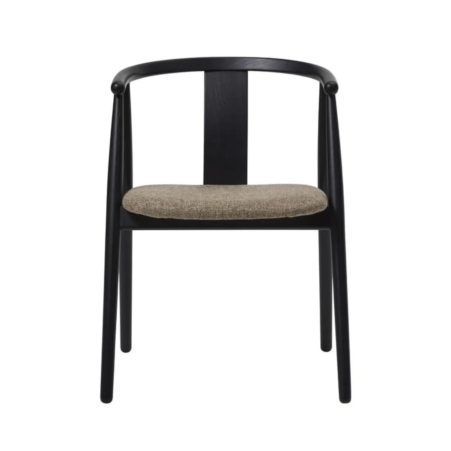 LykkeHome Eetkamerstoelen|Relo Eetkamerstoel zwart / latte