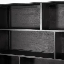 Eleonora Wandkasten|Vakkenkasten|Remi open Vakkenkast XL Zwart 200cm