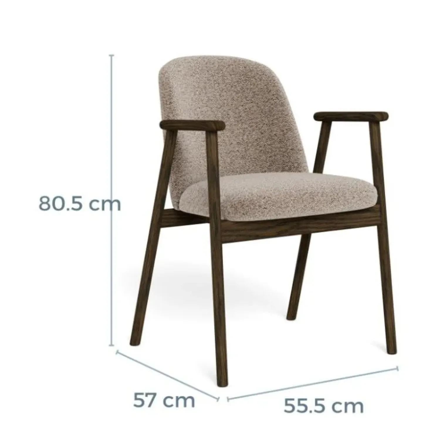 Nordhavn Eetkamerstoelen|Renato Eetkamerstoel Bruin / Beige