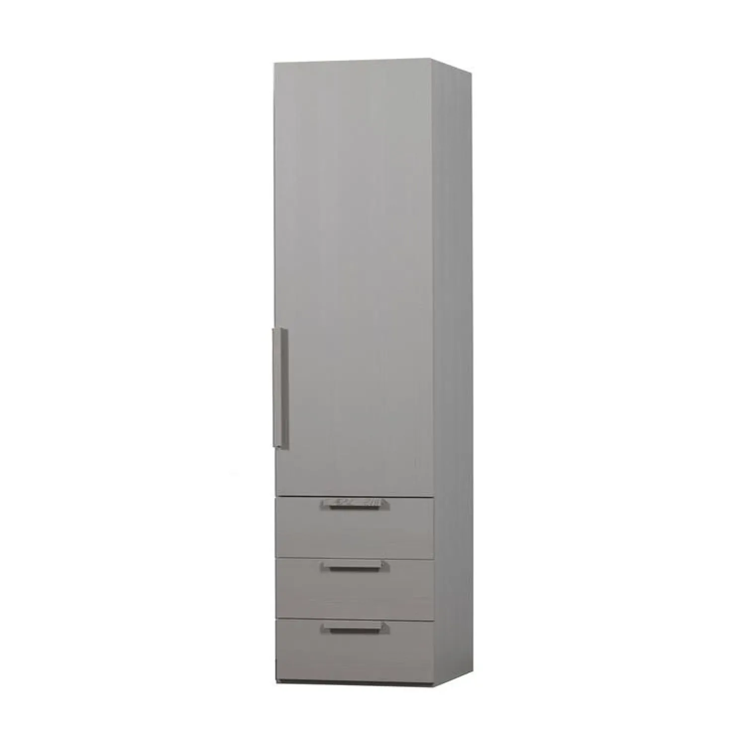 WOOOD Industriele Kasten|Kledingkasten|Rens 1-Deurs Kledingkast Pebble Grey 55cm