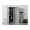 WOOOD Industriele Kasten|Kledingkasten|Rens 3-Deurs Kledingkast Pebble Grey 165cm