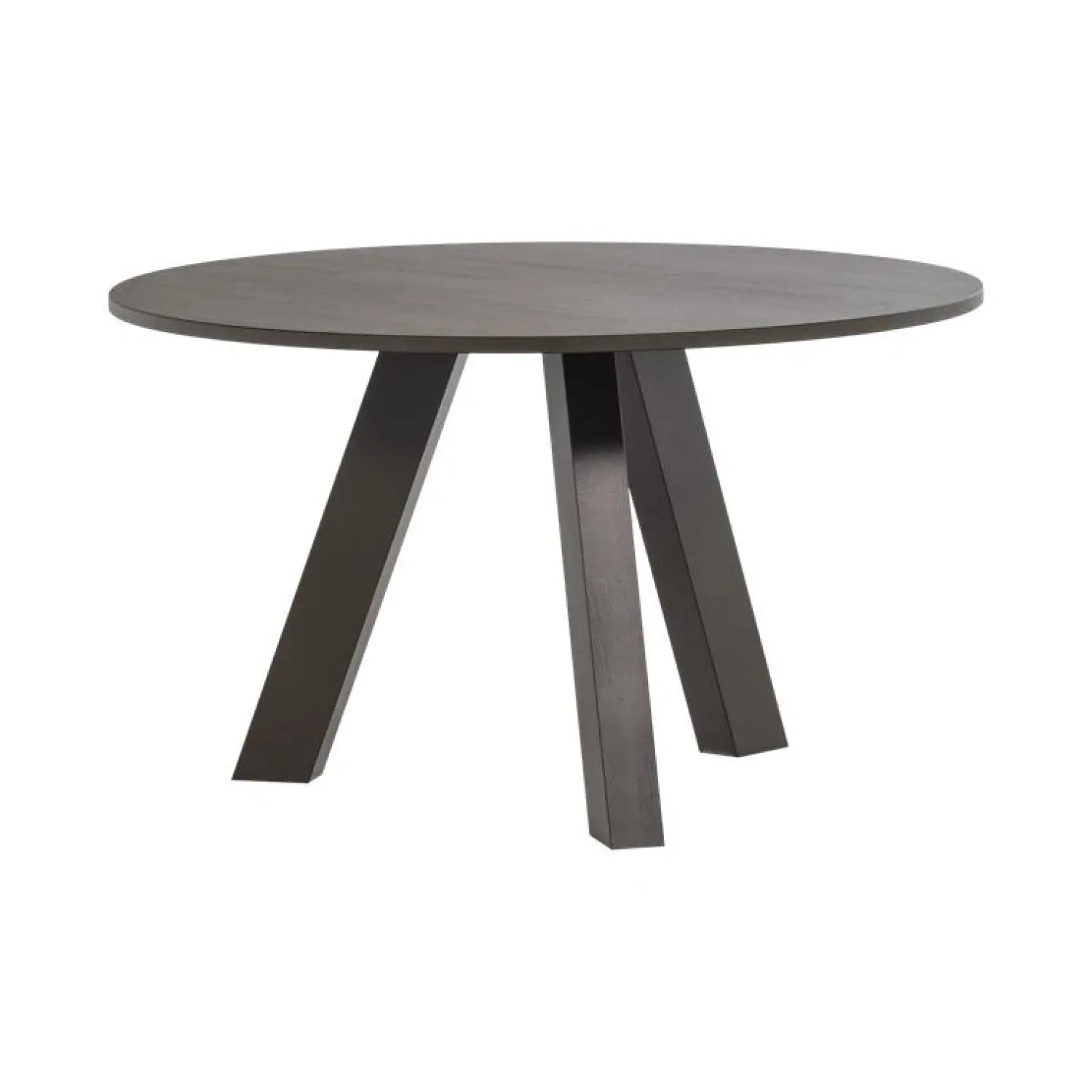 WOOOD Eettafels|Rhonda Eettafel Rond Eiken Middenbruin 129cm