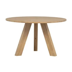 WOOOD Eettafels|Rhonda Eettafel rond Eiken Naturel 129cm