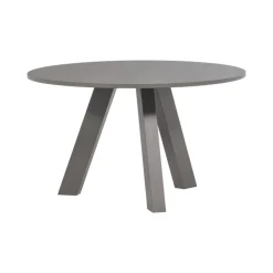 WOOOD Eettafels|Rhonda Eettafel Rond Eiken Warmgrijs 129cm