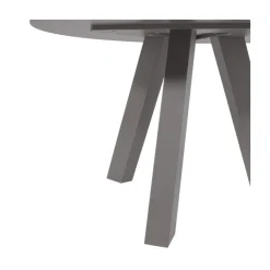 WOOOD Eettafels|Rhonda Eettafel Rond Eiken Warmgrijs 129cm