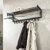 Kalfort Kapstokken|Rick Kapstok 10 haaks Antraciet metaal 100cm