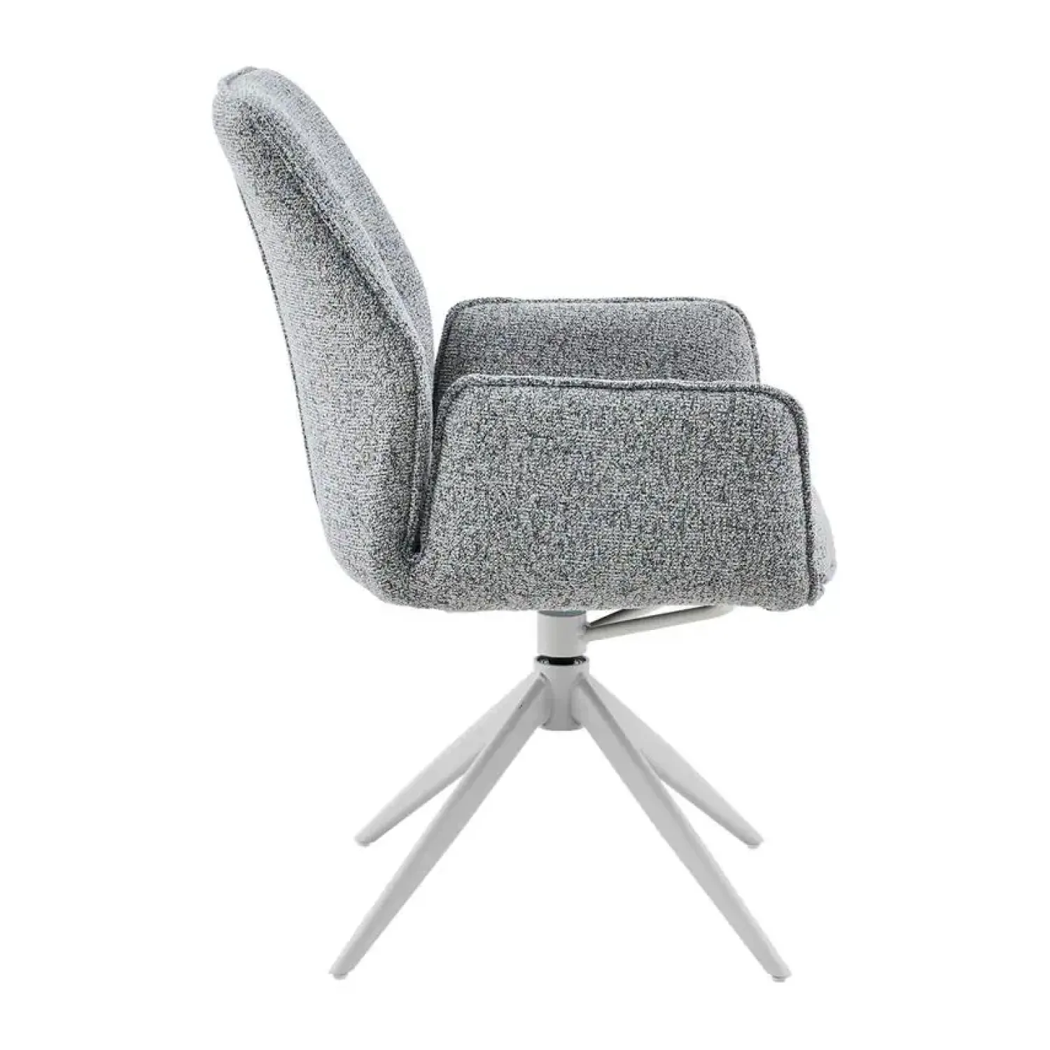 Furndea Eetkamerstoelen|Rico Eetkamerstoel Grijs met armleuning