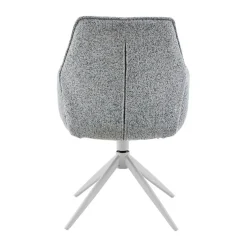 Furndea Eetkamerstoelen|Rico Eetkamerstoel Lichtgrijs met armleuning