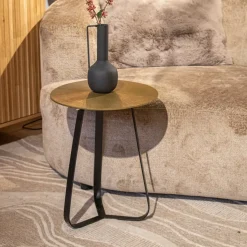 Furndea Bijzettafels|Riley bijzettafel aluminium ijzer 40cm (retourdeal)