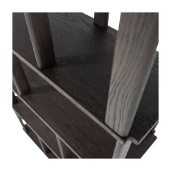 WOOOD Boekenkasten|Industriele Kasten|Riss Boekenkast Eikenhout Mystic Brown 90cm