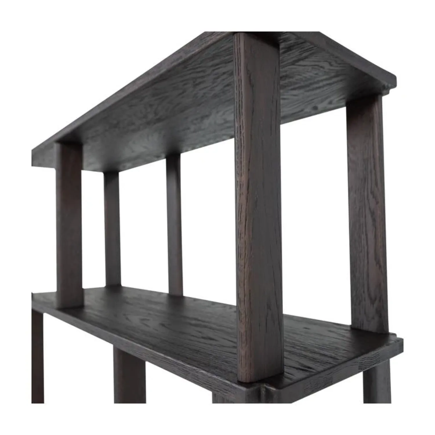WOOOD Boekenkasten|Industriele Kasten|Riss Boekenkast Eikenhout Mystic Brown 90cm