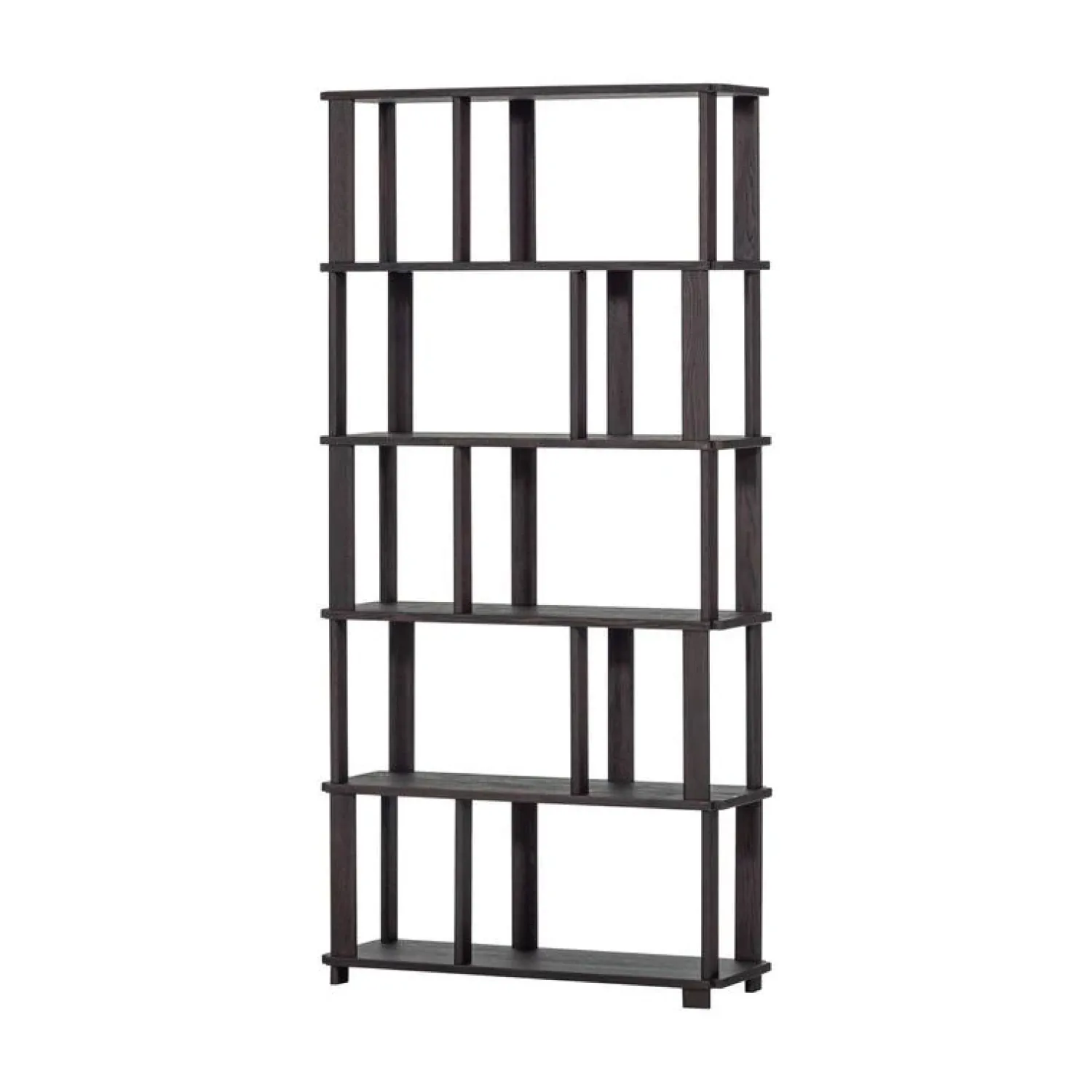 WOOOD Boekenkasten|Industriele Kasten|Riss Boekenkast Eikenhout Mystic Brown 90cm
