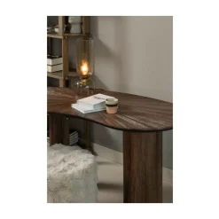 WOOOD Boekenkasten|Industriele Kasten|Riss Boekenkast Eikenhout Naturel 90cm
