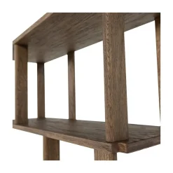 WOOOD Boekenkasten|Industriele Kasten|Riss Boekenkast Eikenhout Naturel 90cm