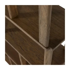 WOOOD Boekenkasten|Industriele Kasten|Riss Boekenkast Eikenhout Naturel 90cm