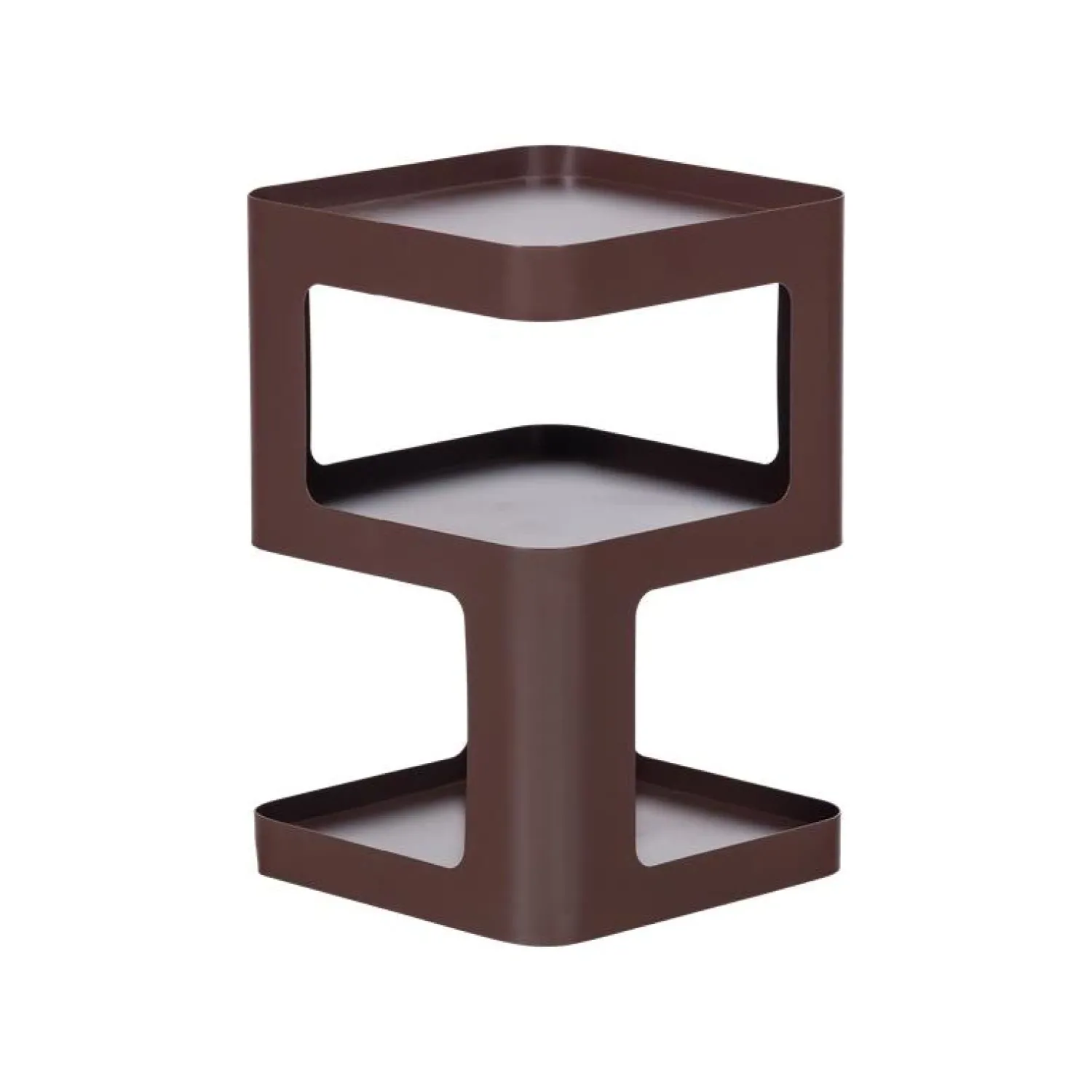 WOOOD Bijzettafels|Riv Bijzettafel Paars/Bruin 35cm