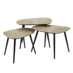 Kalfort Salontafels|Rivo Salontafel set van 3 Vierhoek Brons