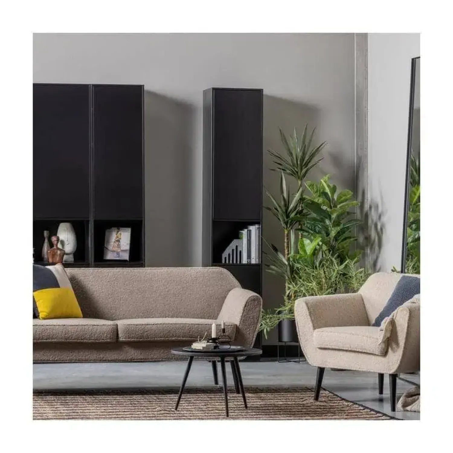 WOOOD Fauteuils|Rocco Fauteuil Teddy Zand 92cm