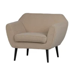 WOOOD Fauteuils|Rocco Fauteuil Teddy Zand 92cm