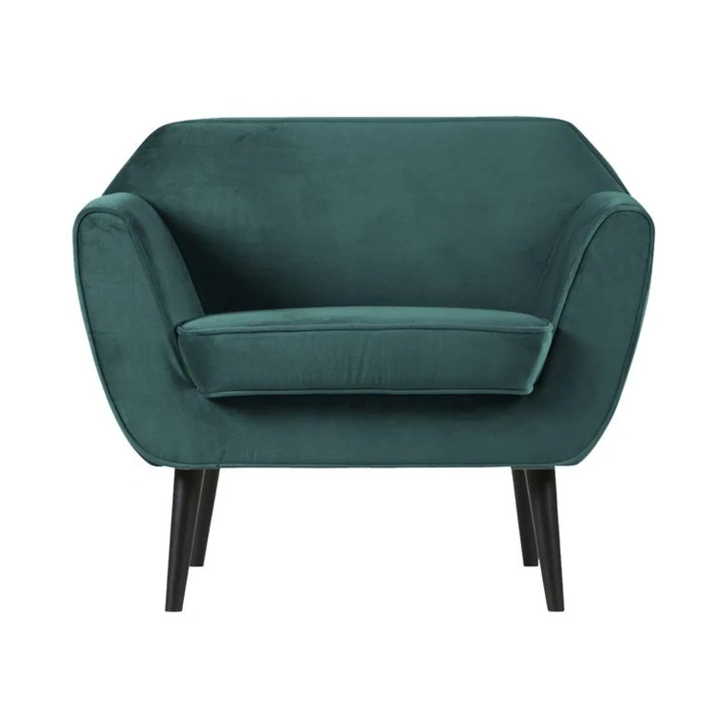 WOOOD Fauteuils|Rocco Fauteuil Velvet Groenblauw 92cm