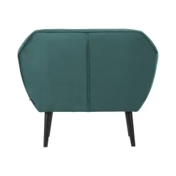 WOOOD Fauteuils|Rocco Fauteuil Velvet Groenblauw 92cm