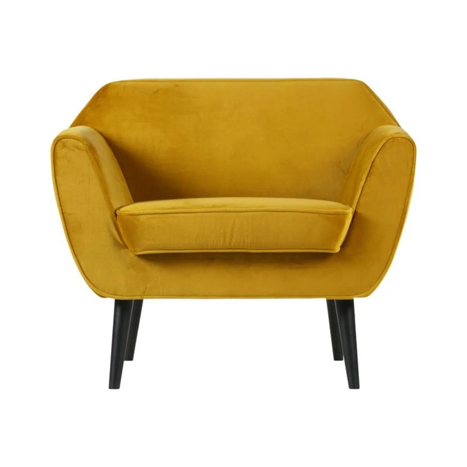 WOOOD Fauteuils|Rocco Fauteuil Velvet Oker 92cm