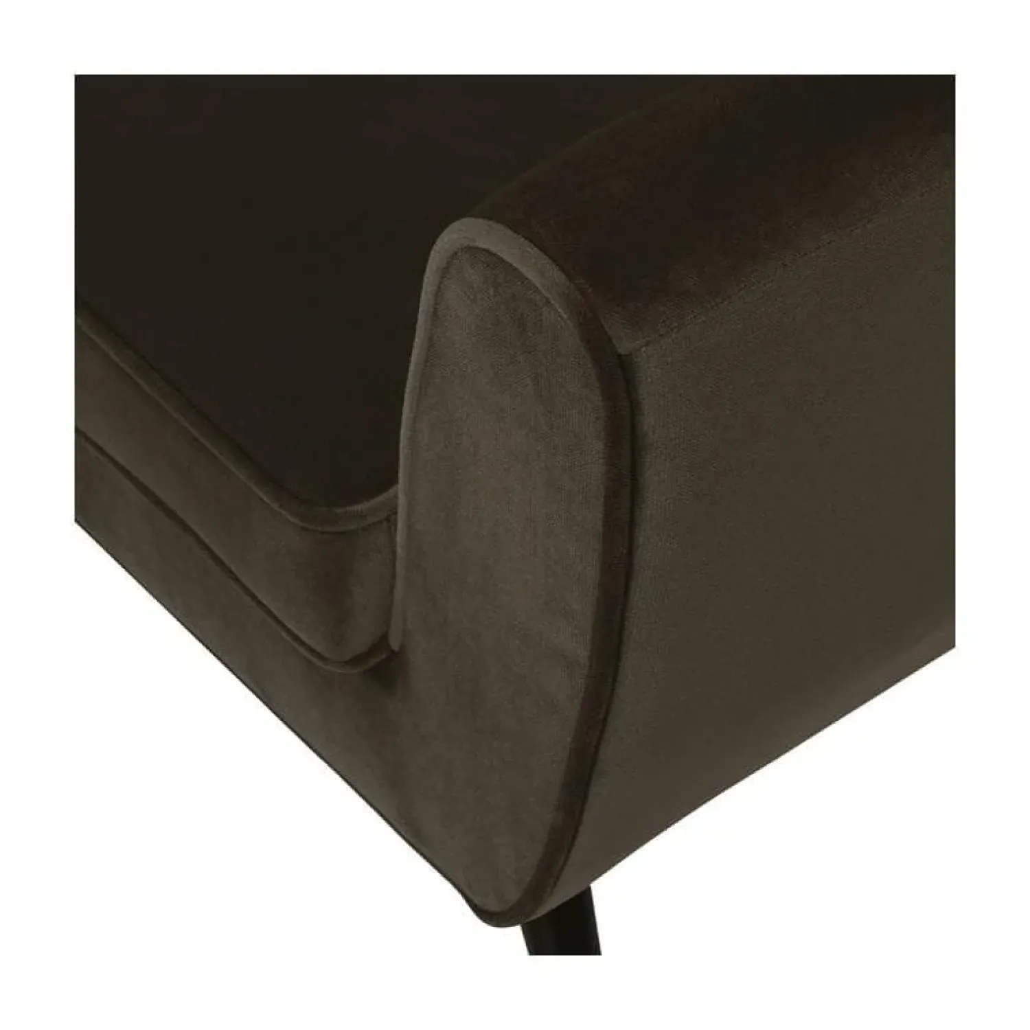 WOOOD Fauteuils|Rocco Fauteuil Velvet Warmgroen 92cm