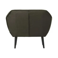 WOOOD Fauteuils|Rocco Fauteuil Velvet Warmgroen 92cm