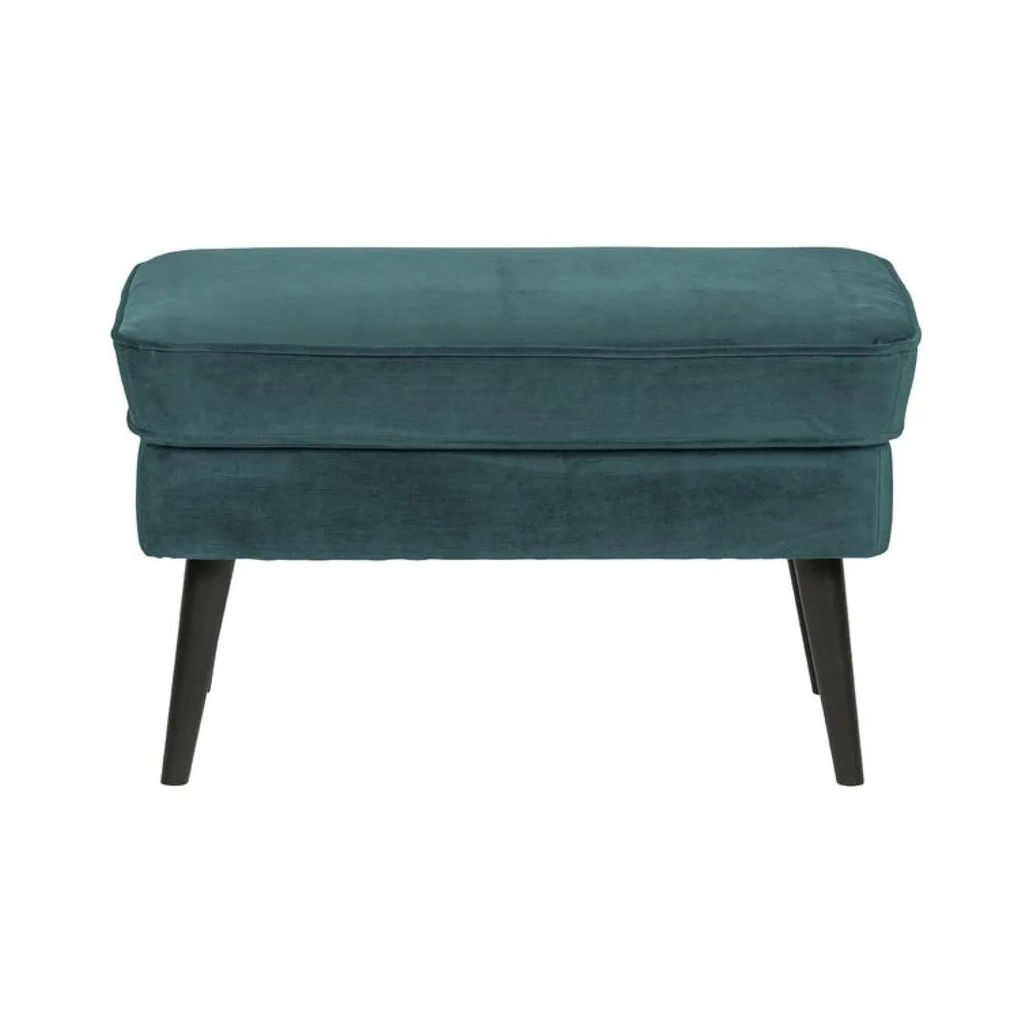 WOOOD Hockers|Rocco Hocker Velvet Groenblauw 77cm