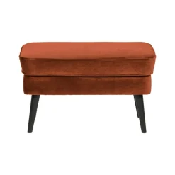 WOOOD Hockers|Rocco Hocker Velvet Roest 77cm