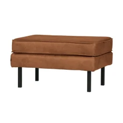 WOOOD Hockers|Rodeo Hocker Ecoleer Cognac 84cm