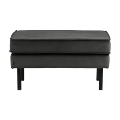 WOOOD Hockers|Rodeo Hocker Velvet Antraciet 84cm