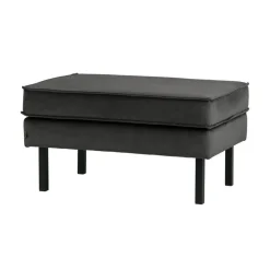 WOOOD Hockers|Rodeo Hocker Velvet Antraciet 84cm