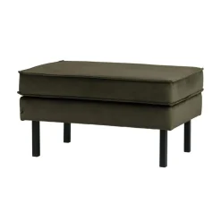 WOOOD Hockers|Rodeo Hocker Velvet Donkergroen 84cm