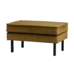 WOOOD Hockers|Rodeo Hocker Velvet Honinggeel 84cm