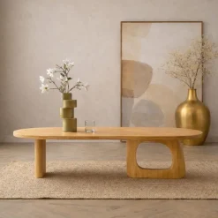 Vane Living Salontafels|Rona Salontafel open Naturel mangohout 130cm