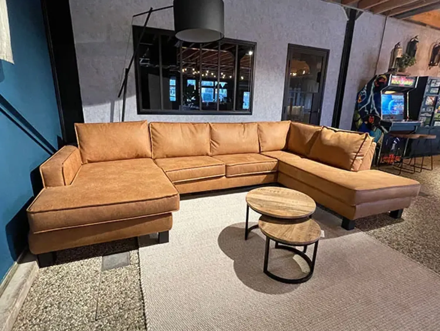 Neves Hoekbanken|Loungebanken|Ronny loungebank 3-zits met ottomane en verlengde sofa