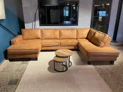 Neves Hoekbanken|Loungebanken|Ronny loungebank 3-zits met ottomane en verlengde sofa