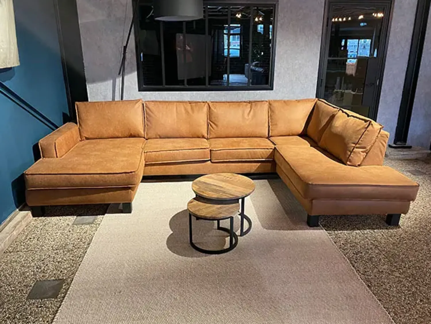 Neves Hoekbanken|Loungebanken|Ronny loungebank 3-zits met ottomane en verlengde sofa