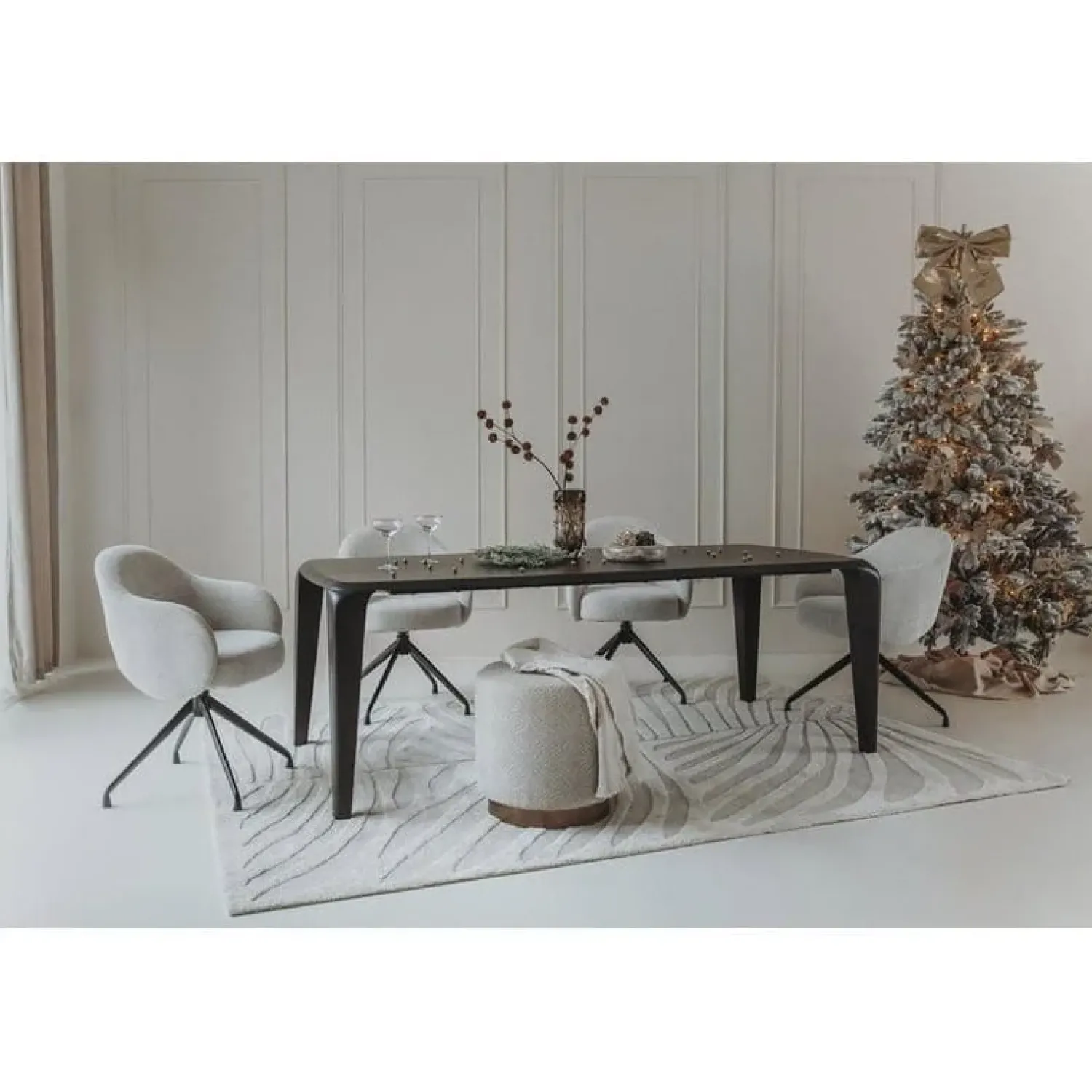 Tower living Eettafels|Ronta Eettafel bruin mangohout 240cm