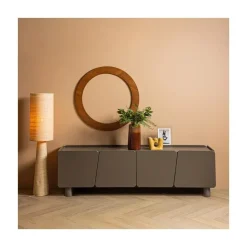 WOOOD Industriele Kasten|Tv Meubels|Root Tv meubel Truffel bruin 200cm