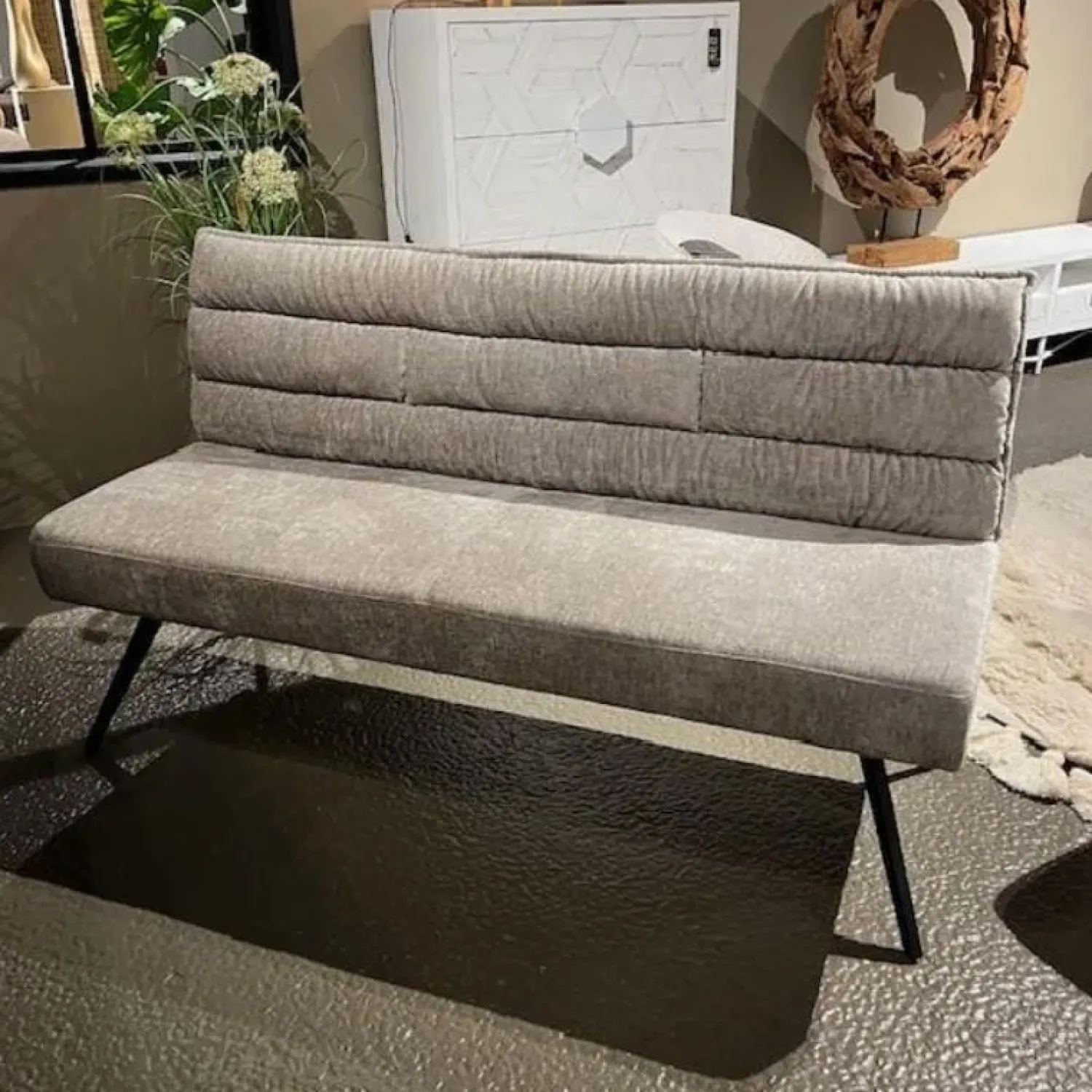 Tower living Eetkamerbanken|Eetkamerbanken|Rosora Eetkamerbank Beige 160cm