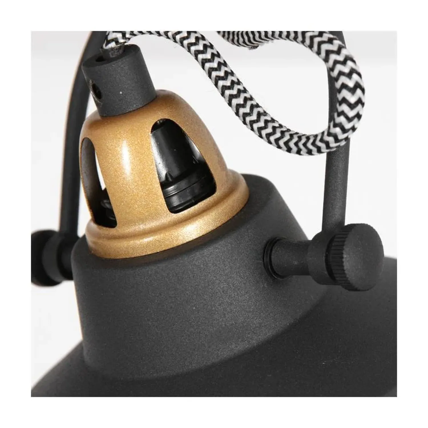 Steinmex Plafondlampen|Ross 2-lichts Plafondlamp Zwart
