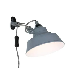 Steinmex Wandlampen|Ross 1-lichts Wandlamp Grijs