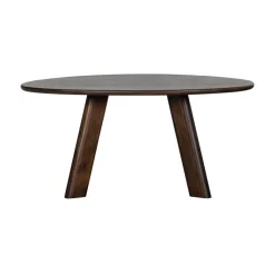 WOOOD Eettafels|Roundly Eettafel organisch Mangohout Walnoot 160cm